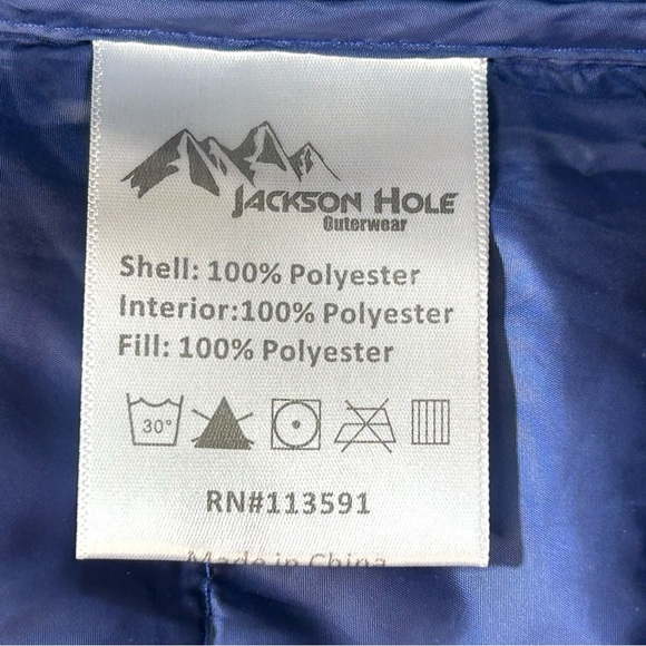 Jackson Hole Outerwear Packable Puffer Jacket Size Medium Women's - Picture 10 of 11